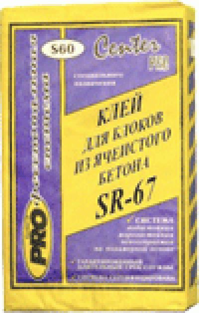 SR-67 Клей для ПЕНОБЛОКОВ 25кг