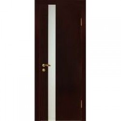 Двери «МариаМ», Модель «Дуэт» (шпон), полотно остекленное, дуб, венге, 550-900 мм