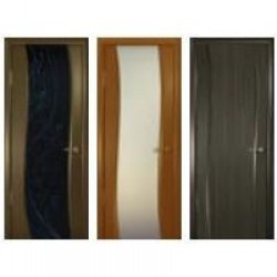 Двери «АртДеко», Коллекция «ЭЛЕГАНТ»: Модель «Вэла», «Лиана-3», полотно  остекленное (белое стекло), 900 мм